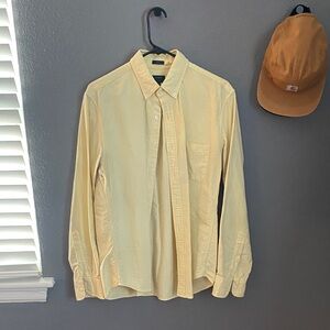 J.crew men’s yellow Oxford button up